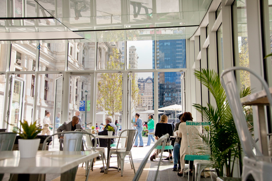 rendering of the new dilworth park in Philadelphia