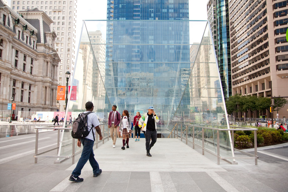 rendering of the new dilworth park in Philadelphia